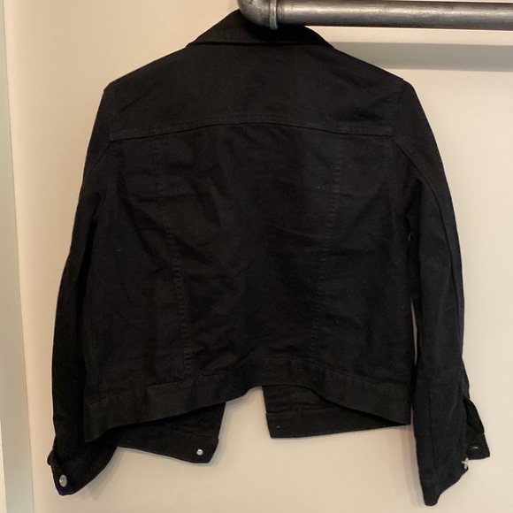 Black denim trucker jacket - Picture 5 of 5